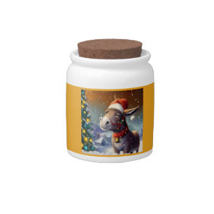 Christmas Donkey 1 Candy Jar