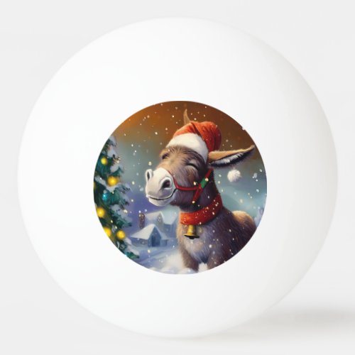 Christmas Donkey 1 Ping Pong Ball