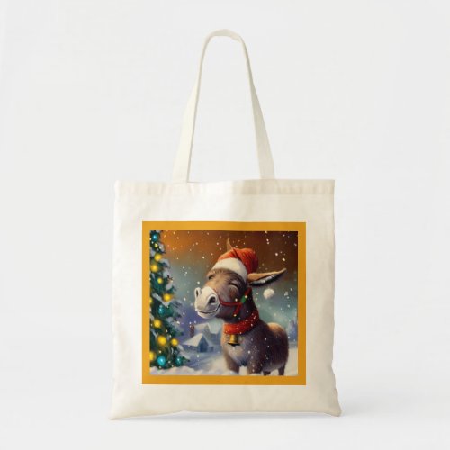 Christmas Donkey 1 Tote Bag