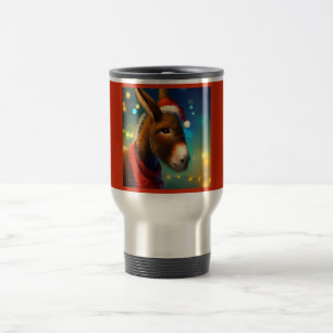 Christmas Donkey 3 Travel Mug