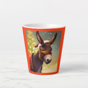 Christmas Donkey 4 Latte Mug