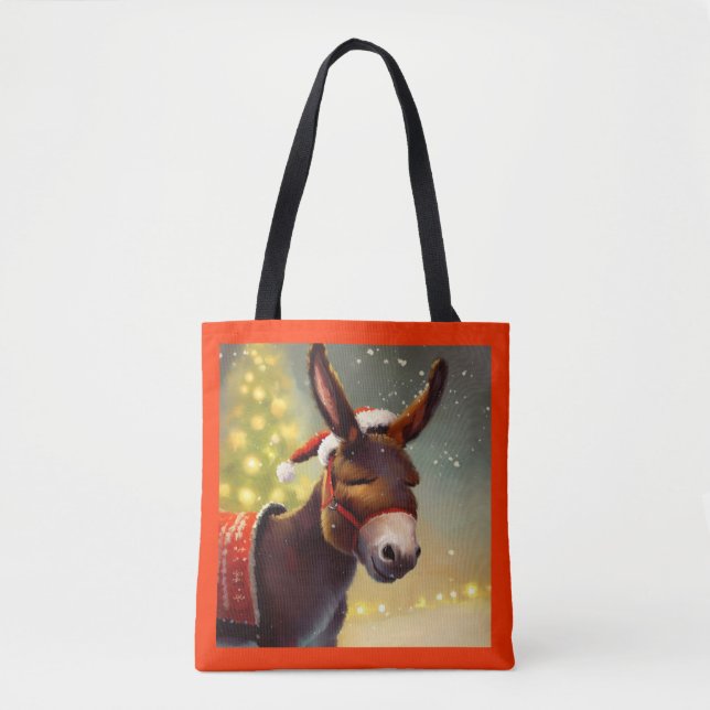 Christmas Donkey 4 Tote Bag (Front)