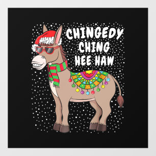 Christmas Donkey Funny American Italian Xmas Gift Floor Decals