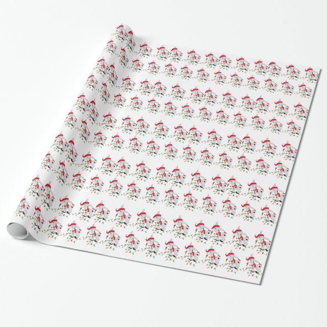 Christmas Donkey Wrapping Paper (Unrolled)