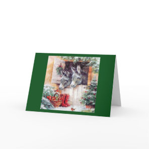 Christmas Donkeys Holiday Card