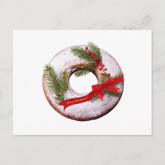 Christmas Donut Holiday Postcard