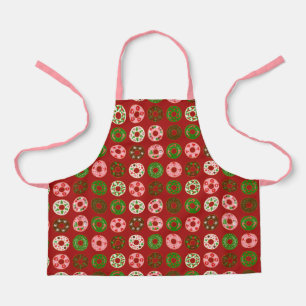 Christmas Donut Holiday Treat Pattern Apron