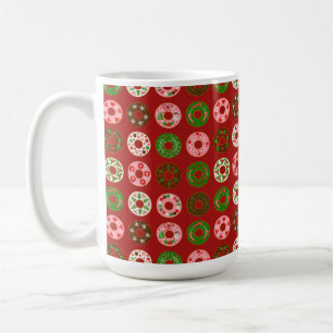 Christmas Donut Holiday Treat Pattern Coffee Mug