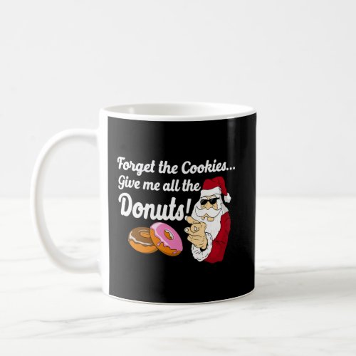 Christmas Donut Santa Gift For Donut Lover Coffee Mug
