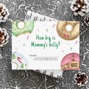 Christmas donuts How big is mommy's belly Enclosure Card