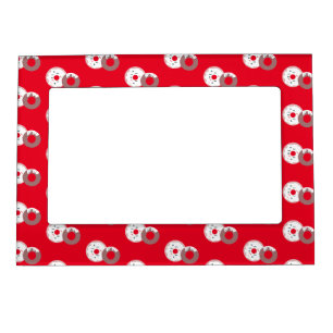 Christmas Donuts Sprinkles Bakery Magnetic Frame