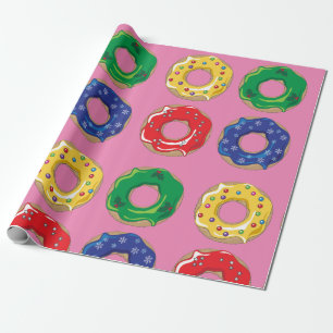 Christmas Donuts Wrapping Paper