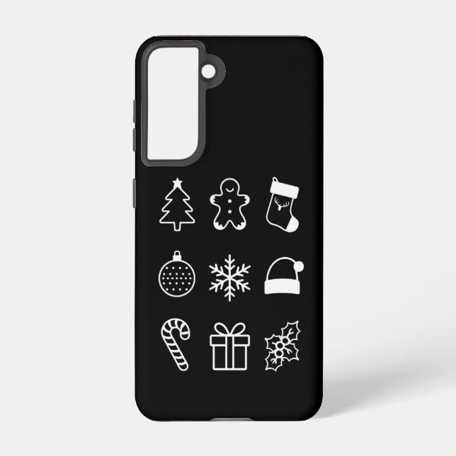 Christmas Doodle Gingerbread Tree Candy Xmas Samsung Galaxy Case (Back)