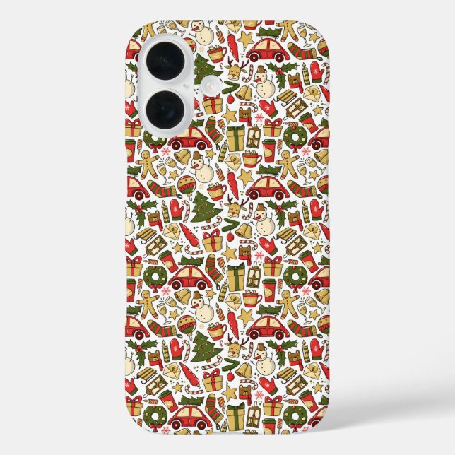 Christmas Doodle iPhone / iPad case (Back)