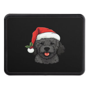 Christmas Doodle Oodle Dog - Black Classic T-Shirt Hitch Cover