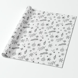 Christmas Doodle Wrapping Paper