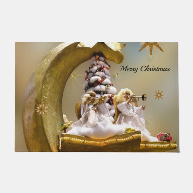 Christmas Door Mat, Angel Doormat (Front)