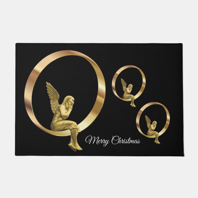 Christmas Door Mat, Angel Doormat (Front)