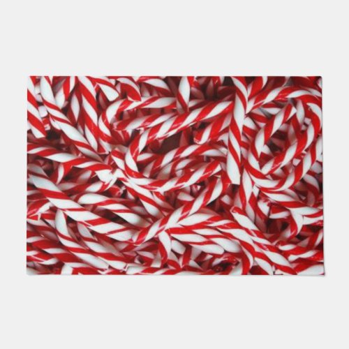 Christmas Door Mat Candy Cane Doormat