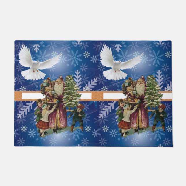Christmas Door Mat, Christmas Angel Doormat (Front)