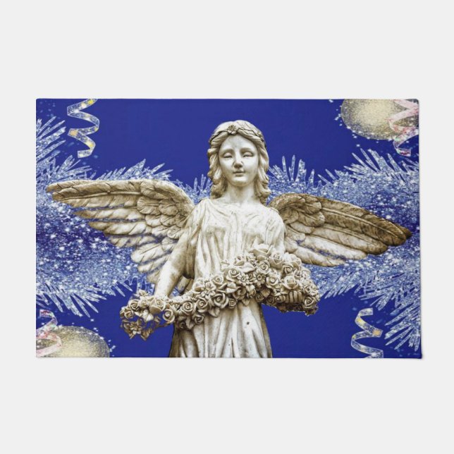 Christmas Door Mat, Christmas Angel Doormat (Front)