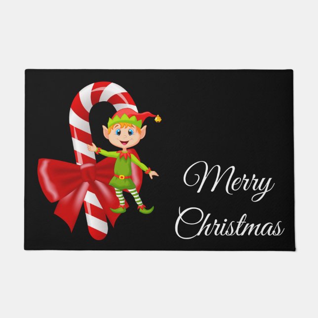 Christmas Door Mat, Elf Doormat (Front)