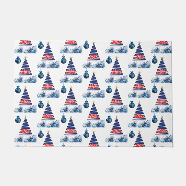 Christmas Door Mat, Merry Christmas Doormat (Front)