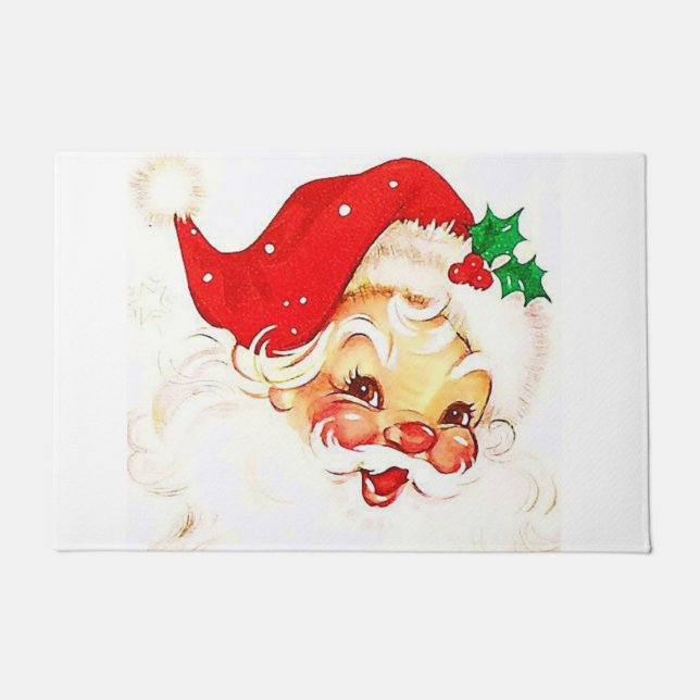Christmas Door Mat, Santa Doormat (Front)