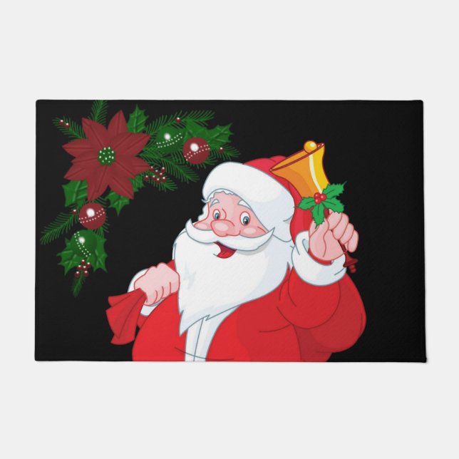 Christmas Door Mat, Santa Doormat (Front)