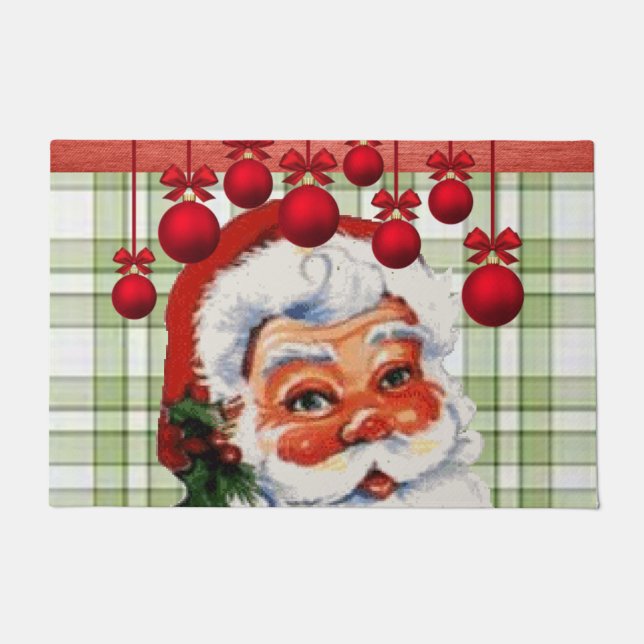 Christmas Door Mat, Santa Doormat (Front)
