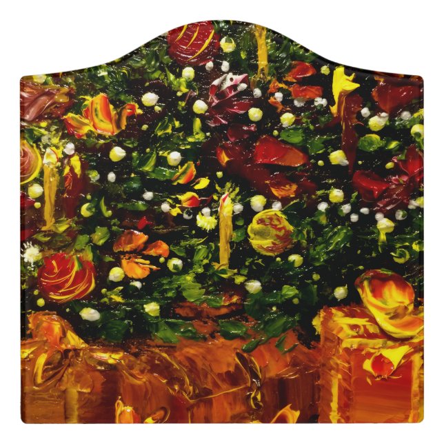 Christmas Door Sign (Large Crest Front)