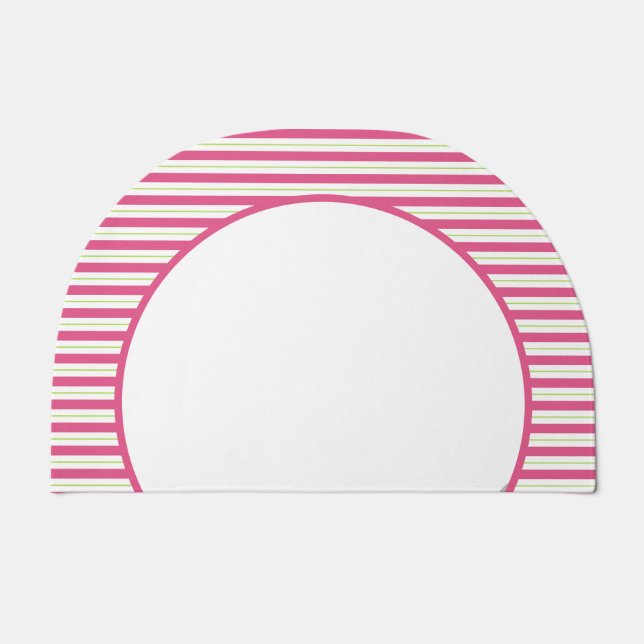 Christmas Doormat Festive Pink and Green (Front)