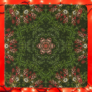 Christmas Dot Mandala Trivet