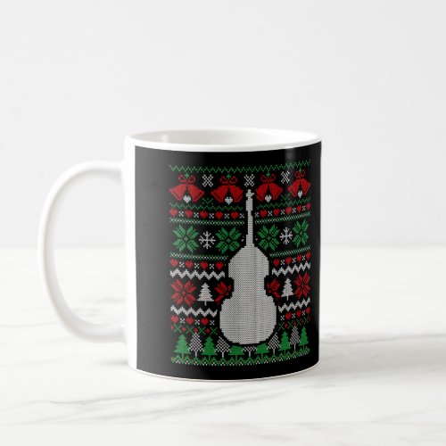 Christmas Double Bass Gift Coffee Mug