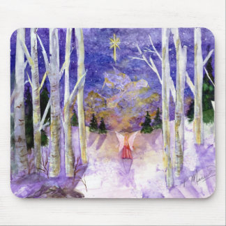 Christmas Dove Angel Mouse Pad