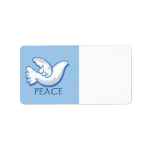 Christmas Dove Label