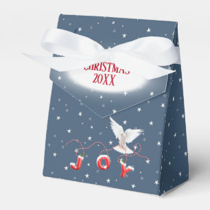 Christmas Dove with Joy Favor Boxes