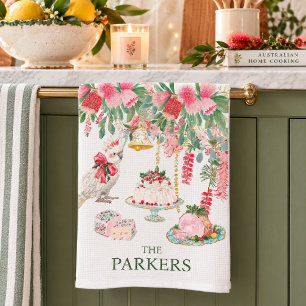 Christmas Down Under Personalized Kitchen Towel