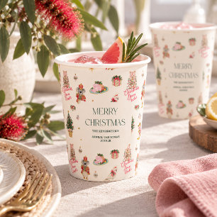 Christmas Down Under Personalized Paper Cups