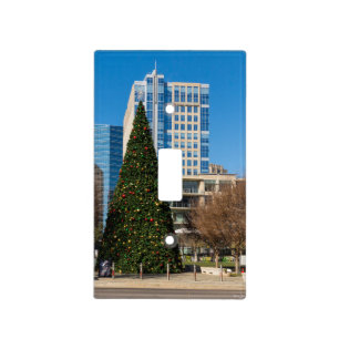 Christmas Downtown Dallas Light Switch Cover