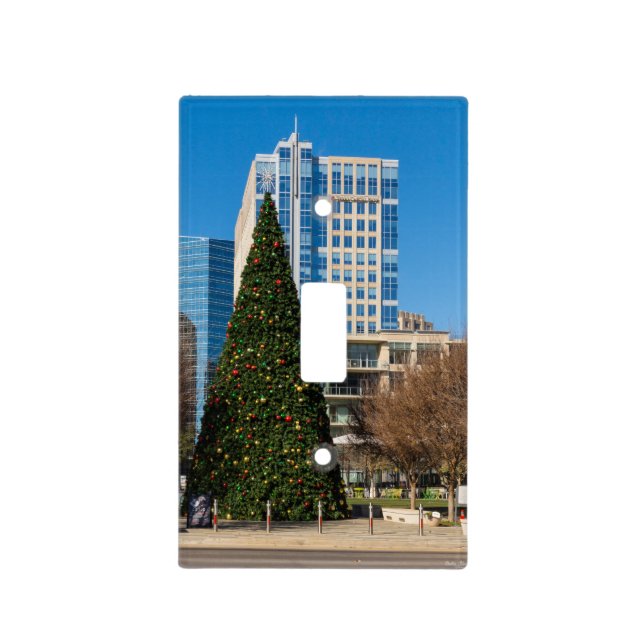 Christmas Downtown Dallas Light Switch Cover (Front)