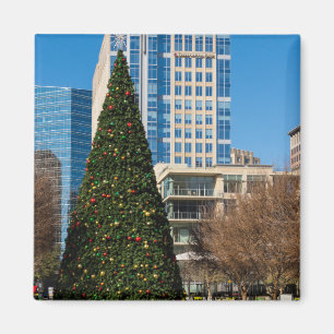 Christmas Downtown Dallas Magnet