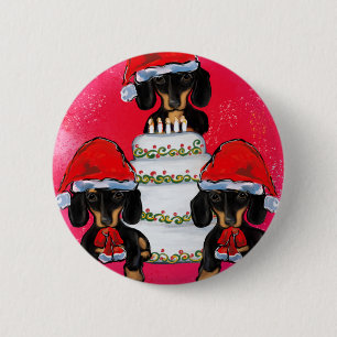 Christmas Doxies Button