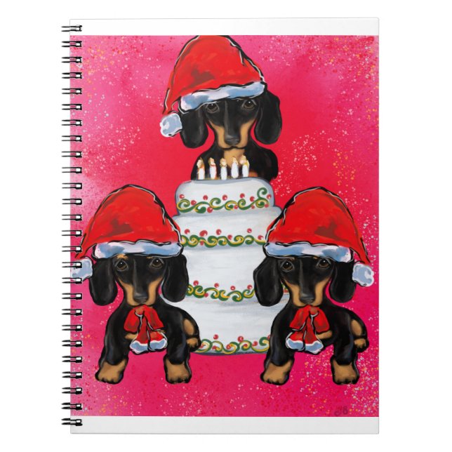 Christmas Doxies Notebook (Front)