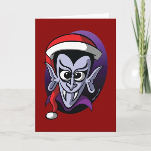 Christmas Dracula Holiday Card