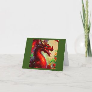 Christmas Dragon 1 Holiday Card