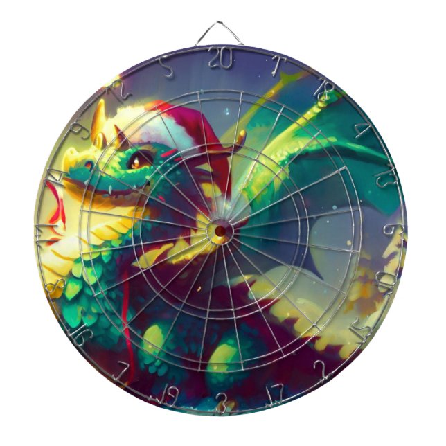 Christmas Dragon (3) Dart Board (Front)