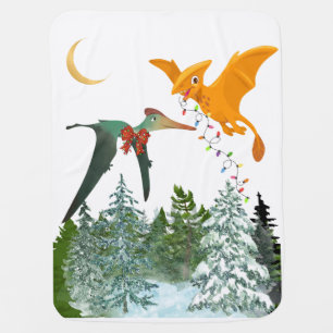 Christmas dragon blanket