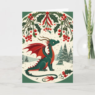 Christmas Dragon Card
