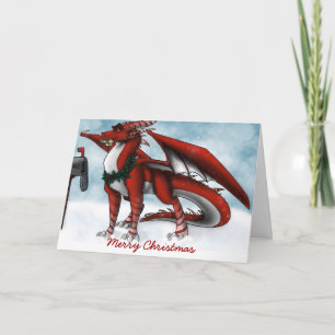 Christmas Dragon Card